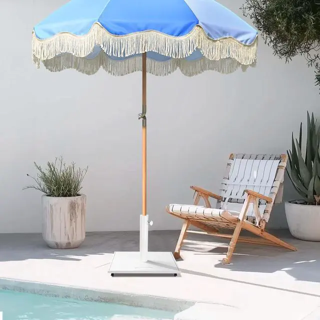 Alt view image 7 of 7 - LAGarden 20" Wheeled Umbrella Holder Tray 220Lb Capacity for Patio Umbrella Base Stand Outdoor Deck Poolside Garden Yard