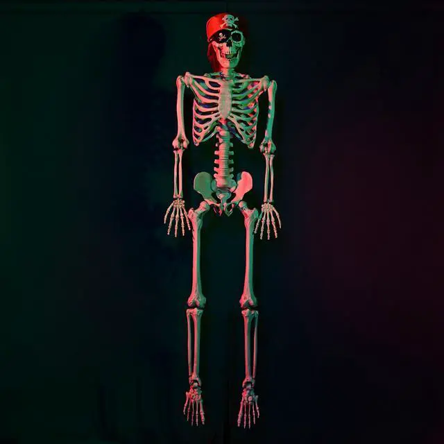 Alt view image 5 of 7 - Yescom 2PCS Pirate Life Size Skeleton Poseable Full Size Halloween Party Decoration Haunted House 2025