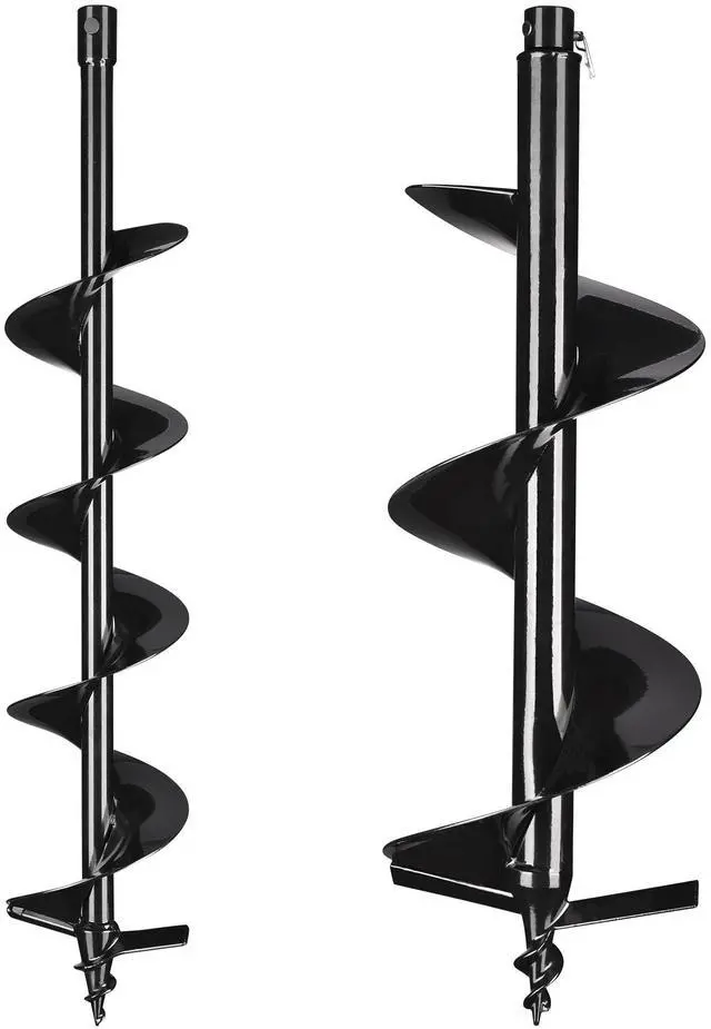 Alt view image 2 of 7 - Yescom 6" 10" Earth Auger Bit Kit Bulb Planter Tool for Planting Flower Fence Post Spiral Hole Digger Gardening Project