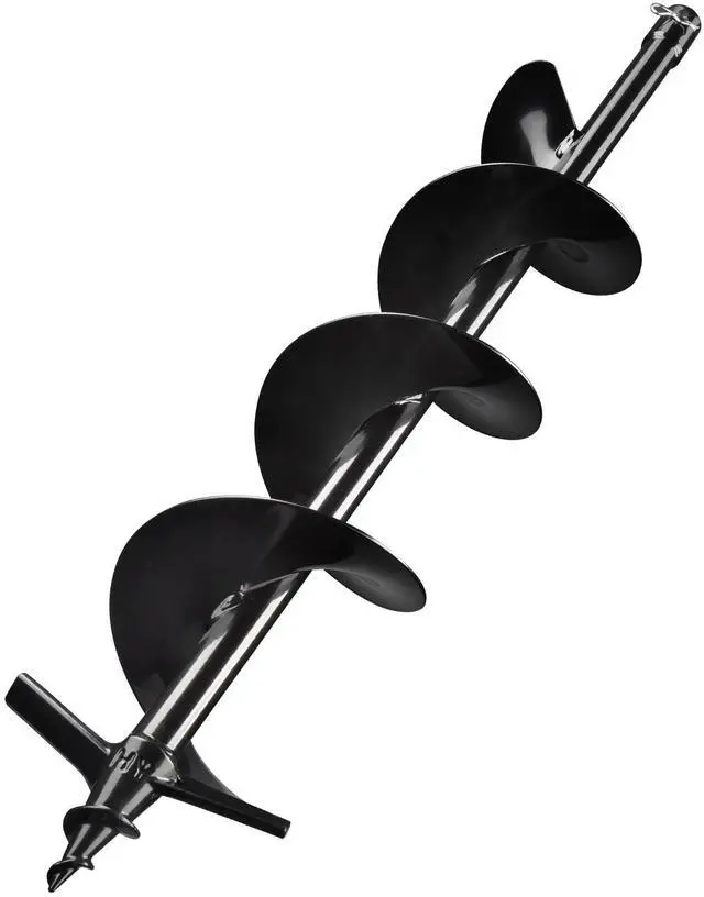 Alt view image 3 of 7 - Yescom 6" 10" Earth Auger Bit Kit Bulb Planter Tool for Planting Flower Fence Post Spiral Hole Digger Gardening Project