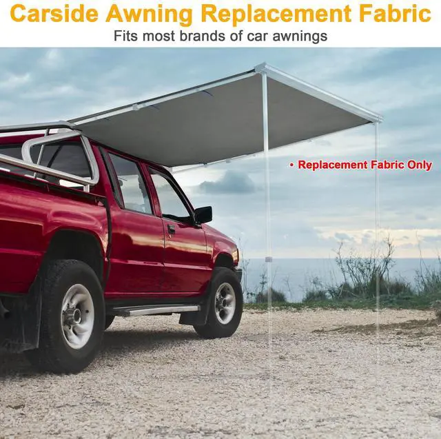 Alt view image 3 of 7 - Yescom Car Side Awning replacement 4.5x6 Ft Rooftop Tent UV50+(Only Awning Replacement Fabric Grey