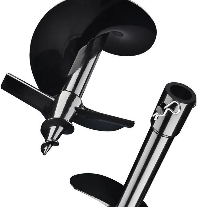 Alt view image 5 of 7 - Yescom 6" 10" Earth Auger Bit Kit Bulb Planter Tool for Planting Flower Fence Post Spiral Hole Digger Gardening Project