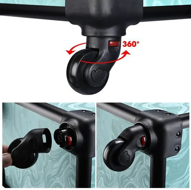 Alt view image 5 of 7 - Byootique Manicure Table Nail Desk & Rolling Makeup Train Case Kit CB Vitality