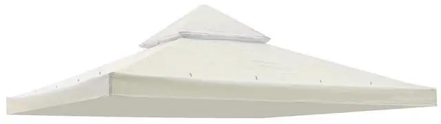 Main image of Yescom 10x10Ft UV30+ Gazebo Replacement Top for 2 Tier Outdoor Canopy Cover Patio Backyard Party Deck Ivory