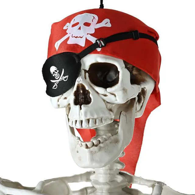 Alt view image 2 of 7 - Yescom 2PCS Pirate Life Size Skeleton Poseable Full Size Halloween Party Decoration Haunted House 2025