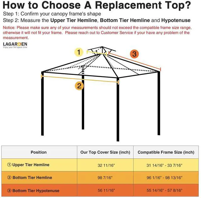 Alt view image 7 of 7 - Yescom 8x8Ft 2-Tier Gazebo Top Replacement UV30+ for 2 Tier Outdoor Patio Canopy Cover Party Backyard Garden Sand+Ivory