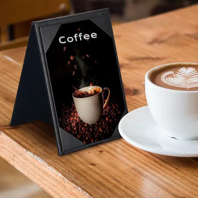 Alt view image 3 of 7 - WeChef 20 Pack 4"x6" Double-Sided Menu A-Frame Holder Table Tent Restaurant Cafe