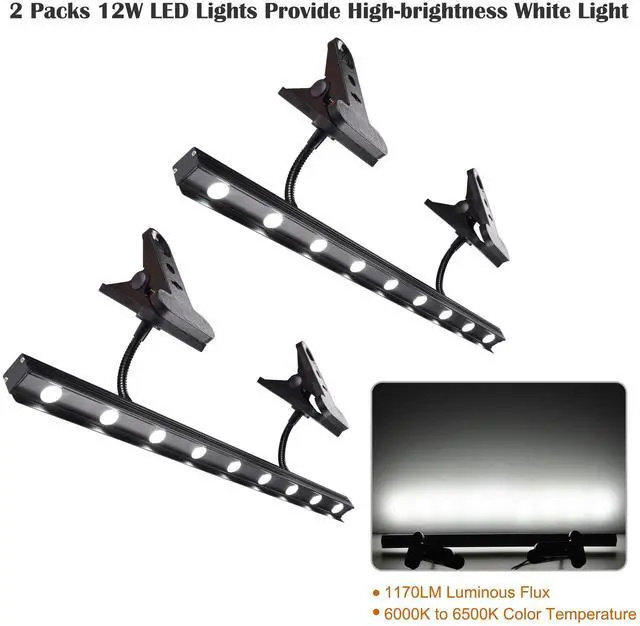 Alt view image 4 of 7 - Instahibit Adjustable LED Light for Retractable Banner Stand Trade Show 4 Packs