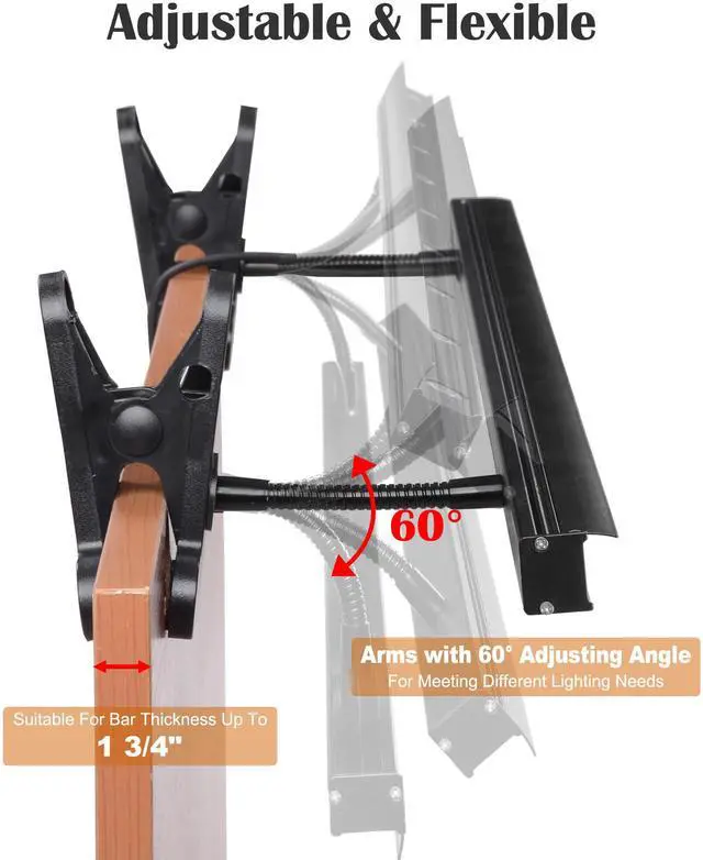 Alt view image 6 of 7 - Instahibit Adjustable LED Light for Retractable Banner Stand Trade Show 4 Packs