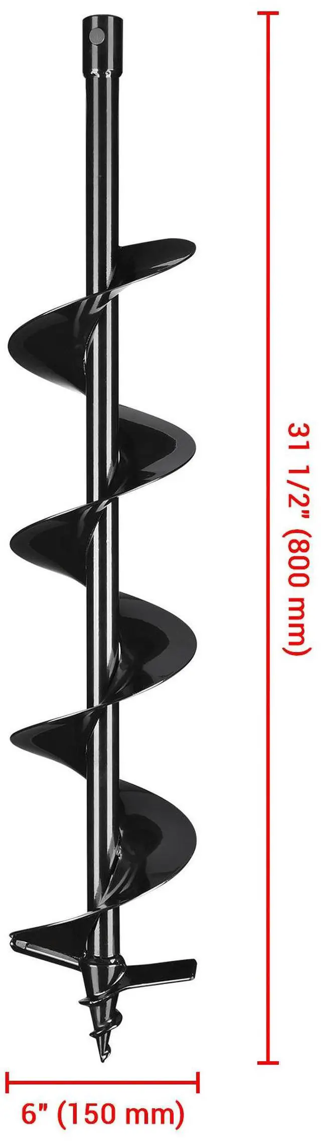 Alt view image 4 of 4 - Yescom 2 packs 6" Earth Auger Drill Bit Bulb Planter Tool for Planting Flower Fence Post Gardening Project