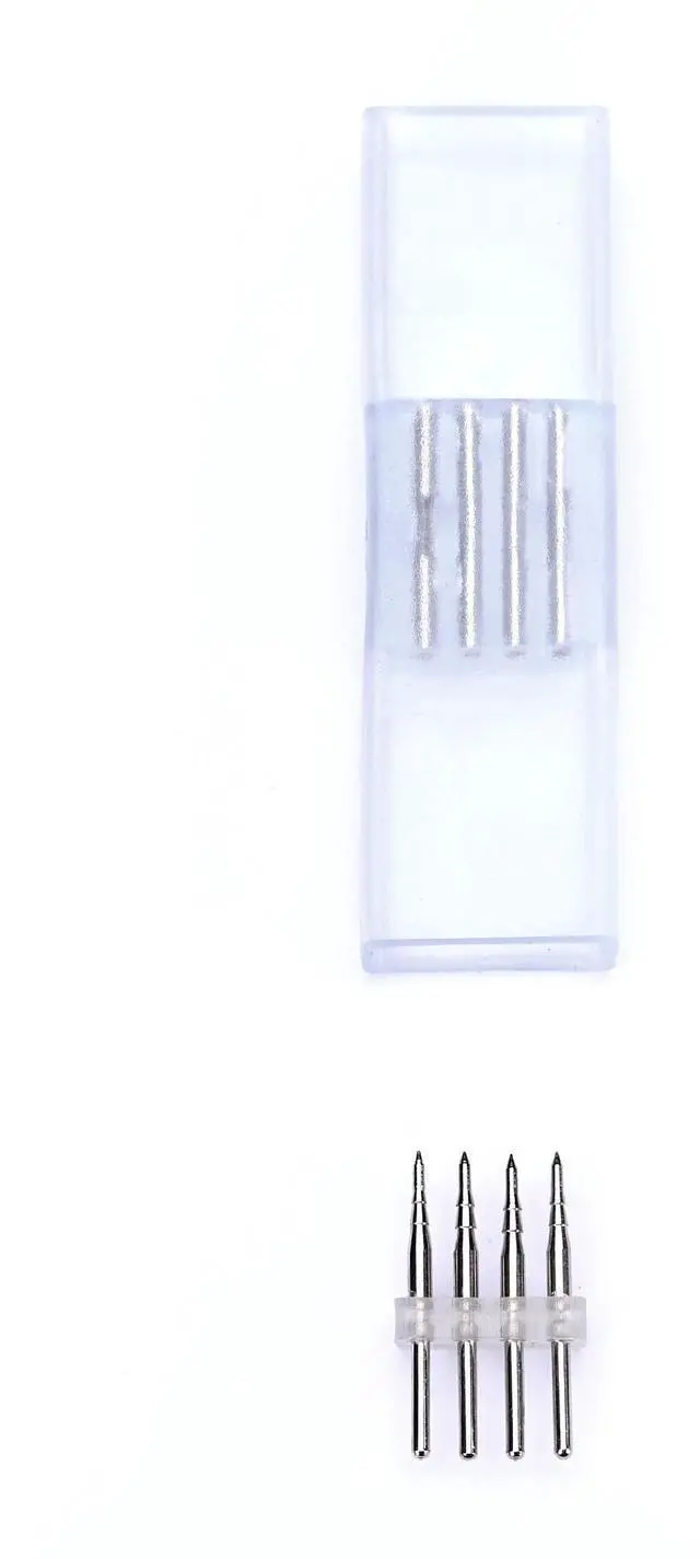 Alt view image 2 of 5 - Yescom DEL-P03 10Pcs 4 Pin Connectors Accessories for 8x18mm Neon Lights Models DEL-D50R, DEL-D100R, DEL-D150R