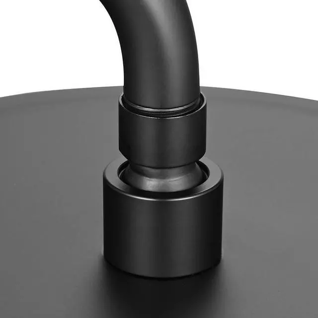 Alt view image 5 of 7 - Aquaterior Shower Faucet Set Wall Mount Concealed Mixer Round Shower Head Black