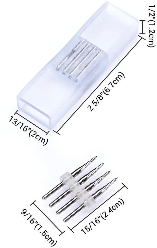 Alt view image 4 of 5 - Yescom DEL-P03 10Pcs 4 Pin Connectors Accessories for 8x18mm Neon Lights Models DEL-D50R, DEL-D100R, DEL-D150R