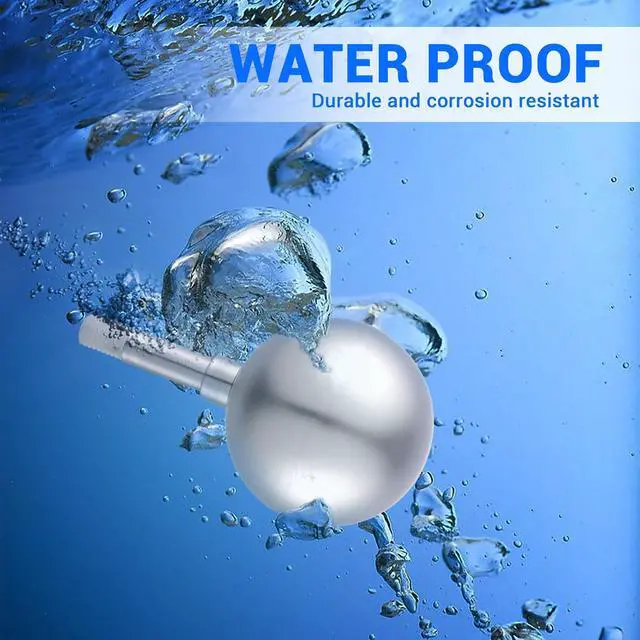 Alt view image 2 of 5 - Yescom 2 Packs 3" Flagpole Silver Ball Top Finial Ornament for 20 25 30 Ft Flag Pole Outdoor