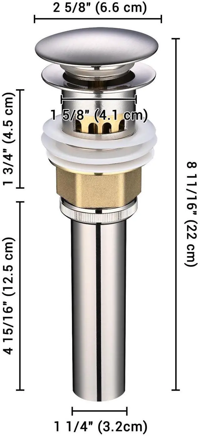 Alt view image 6 of 7 - Aquaterior Single Handle Bathroom Vessel Faucet Basin Tap with Pop-up Drain