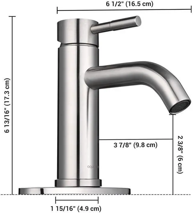 Alt view image 5 of 7 - Aquaterior Single Handle Bathroom Vessel Faucet Basin Tap with Pop-up Drain