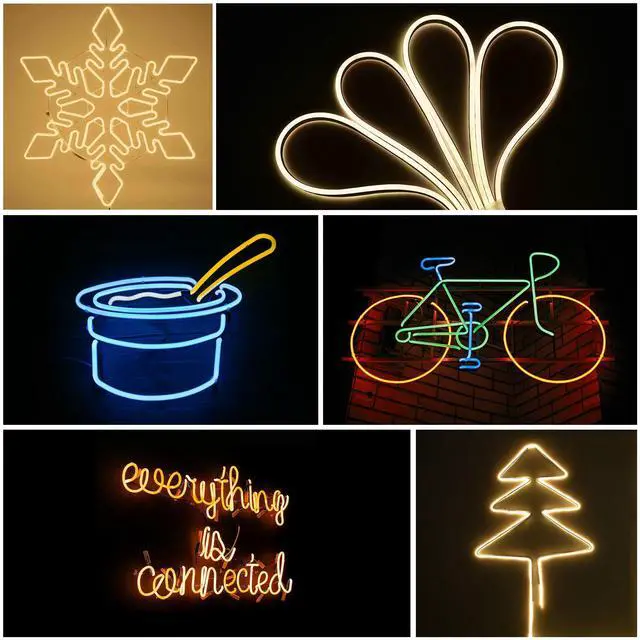 Alt view image 5 of 7 - DELight 100FT Warm White Neon Rope Lights with Remote Control AC 110V IP65 Waterproof Cuttable Dimmable Flexible DIY DEL-D100W