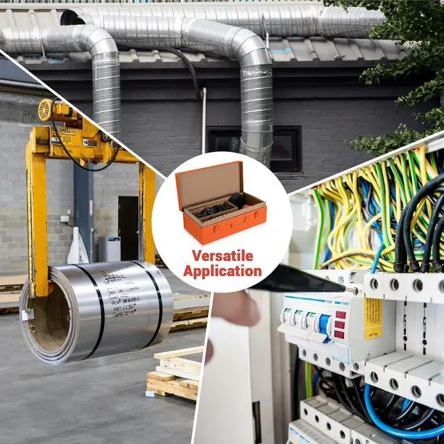 Alt view image 2 of 7 - Yescom 15 Ton Hydraulic Knockout Punch set with 1/2" to 4" 10-Die Hole Puncher Steel Case Heavy Duty