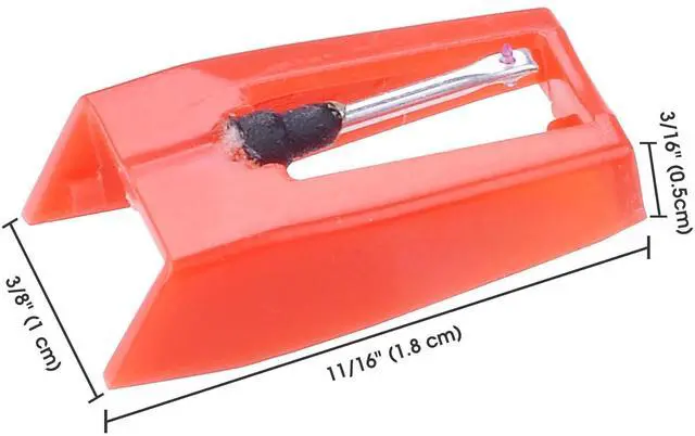 Alt view image 3 of 4 - Yescom Pack of 4 Replacement Stylus Turntable Needle for Vinyl Record Player Ruby Tipped