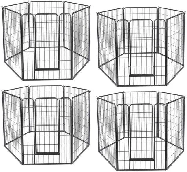 Main image of Yescom Dog Playpen 24 Panels 47 inch Height Heavy Duty Outdoor Indoor Camping RV Fence Barrier Metal Puppy Exercise Kennel for Large/Medium/Small Dogs
