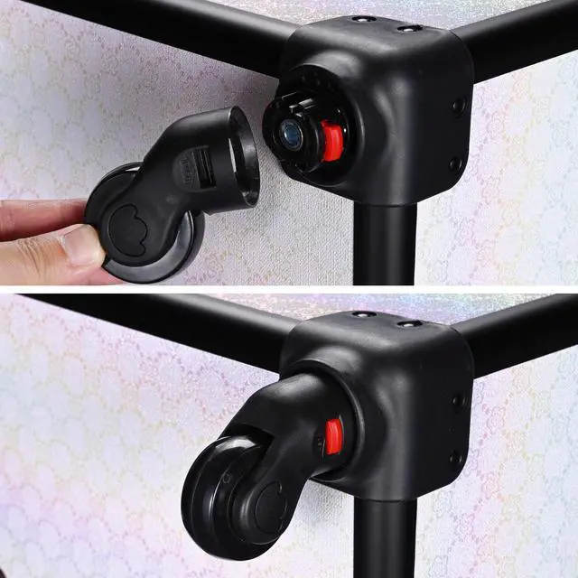 Alt view image 5 of 7 - Byootique Folding Manicure Table & Rolling Makeup Train Case Pure ForgetMeNot