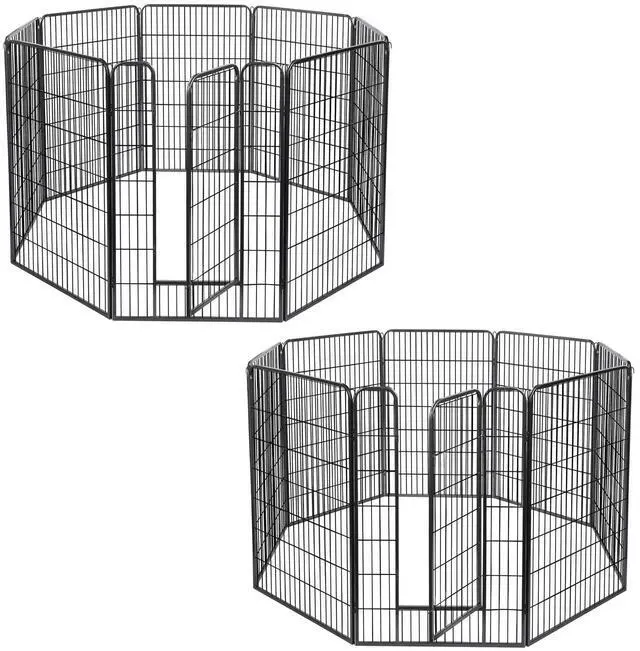 Main image of Yescom 16 Pieces 28"x47" Pet Playpen Extra Large Dog Exercise Fence Panel Crate Outdoor