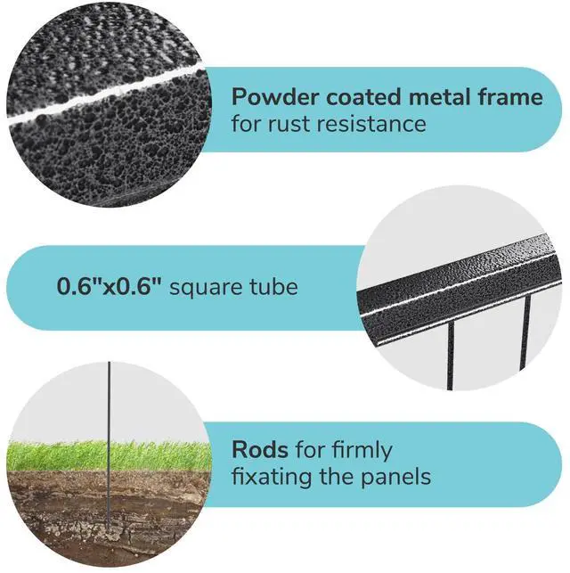 Alt view image 6 of 7 - Yescom 16 Pieces 28"x47" Pet Playpen Extra Large Dog Exercise Fence Panel Crate Outdoor