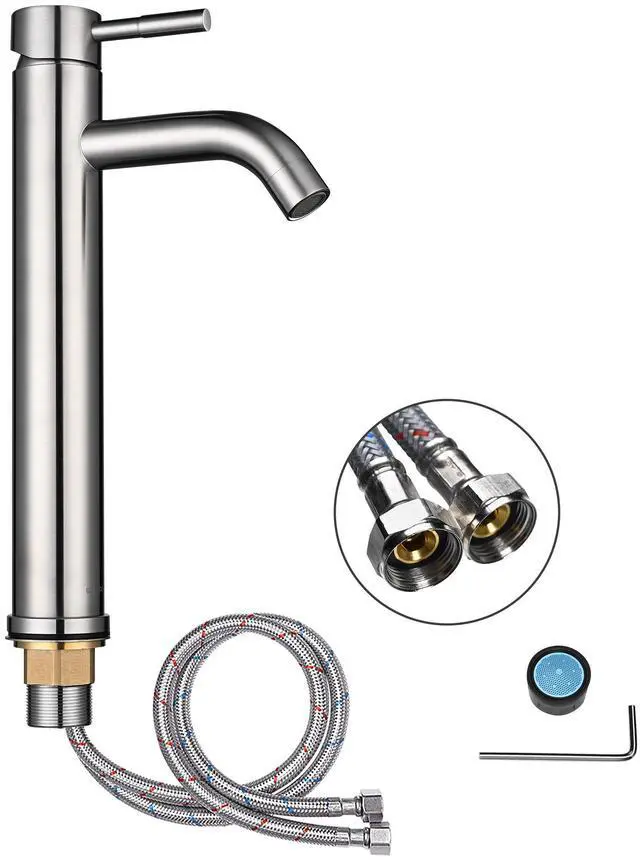 Alt view image 7 of 7 - Aquaterior Tempered Glass Vessel Sink Antique Totem with Single Handle Faucet