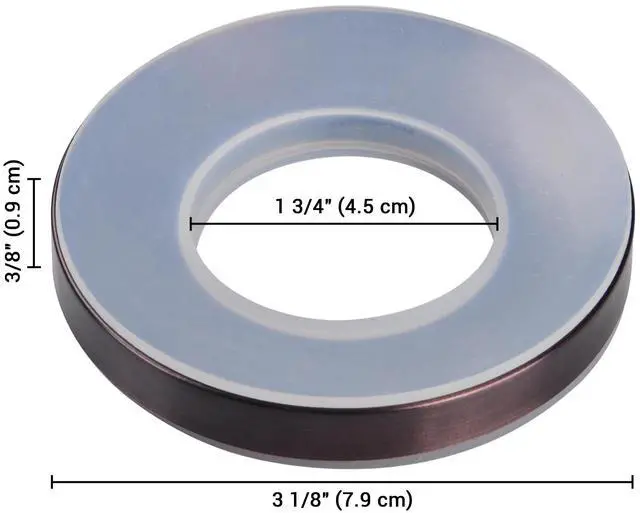Alt view image 6 of 7 - Aquaterior Oil Rubbed Bronze ABS Plastic Mounting Ring for Glass Vessel Sink Mount Support