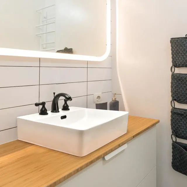 Alt view image 7 of 7 - Aquaterior 20" Rectangle Bathroom Vessel Sink White Ceramic Above Counter Basin