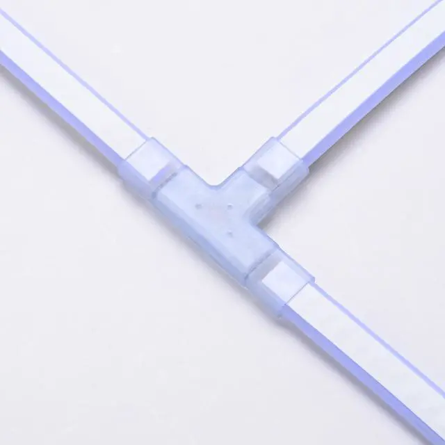 Alt view image 4 of 7 - DELight 2 Pin Connectors Accessories T Shape w/ Pin 7x14mm RGB Neon Rope Light
