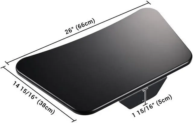 Alt view image 5 of 6 - Yescom Sliding Desktop Keyboard Tray for PC Mobile Cart Medical Trolley Cart Office Black