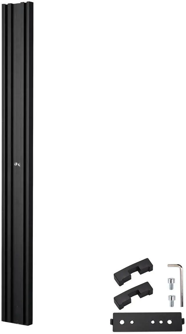 Alt view image 3 of 6 - Yescom Monitor Holding Pole Dual Monitor Arm for PC Mobile Cart Medical Trolley Cart Black