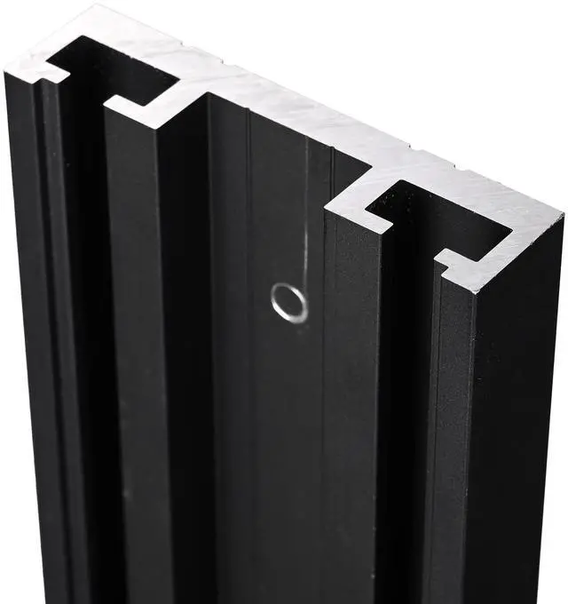 Alt view image 5 of 6 - Yescom Monitor Holding Pole Dual Monitor Arm for PC Mobile Cart Medical Trolley Cart Black