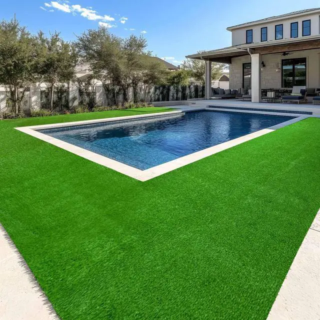 Main image of Yescom Artificial Grass Turf Fake Grass Rug Synthetic Lawn Outdoor Indoor Decor 50'x3'x3PCS(450 Sq.Ft) 0.8" Pile Height