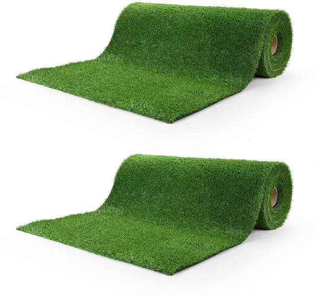 Main image of Yescom 2pcs 50x3 Ft Artificial Grass Turf 0.8" Fake Grass Rug Synthetic Lawn Indoor Batting Tunnels Outdoor Home Décor