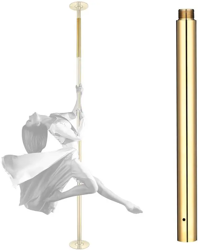 Main image of Yescom 500mm Steel Dancing Pole Extension for 45 mm Spinning Pole Home Club Gold