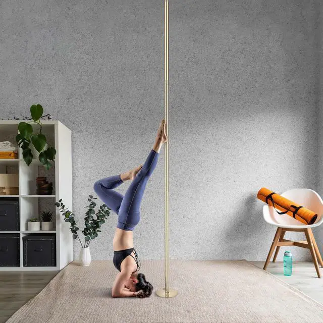 Alt view image 2 of 6 - Yescom 3.4 FT Chrome Dancing Pole Extension for 45 mm Spinning Pole Steel Gold