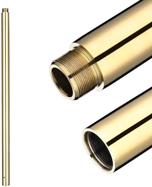 Alt view image 5 of 6 - Yescom 3.4 FT Chrome Dancing Pole Extension for 45 mm Spinning Pole Steel Gold