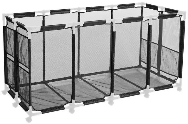 Alt view image 2 of 7 - Yescom Mesh Cover Replacement for Mesh Pool Storage Bin Rolling Cart XXX-Large Black