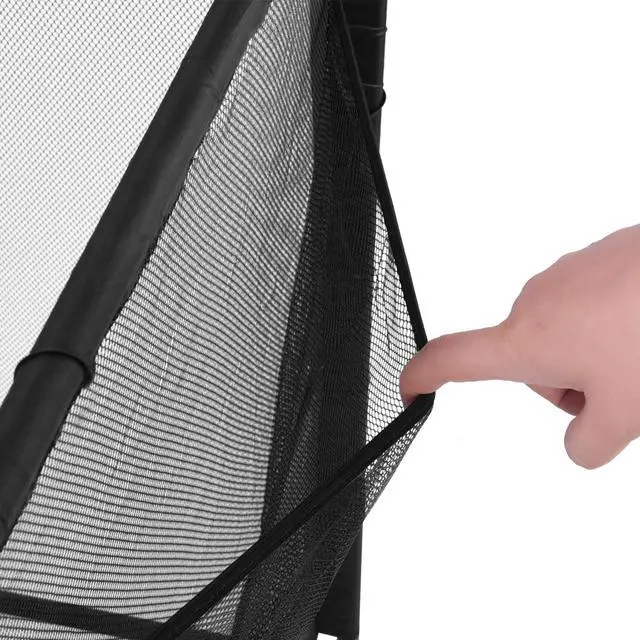 Alt view image 5 of 7 - Yescom Mesh Cover Replacement for Mesh Pool Storage Bin Rolling Cart XXX-Large Black