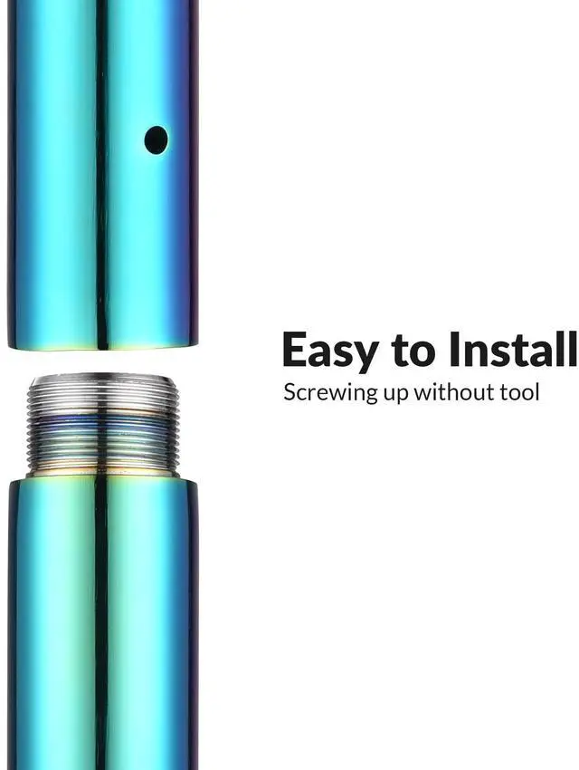 Alt view image 3 of 7 - Yescom 750 mm Chrome Dancing Pole Extension for 45 mm Professional Pole Fitness Spinning Pole Accessories, Colorful