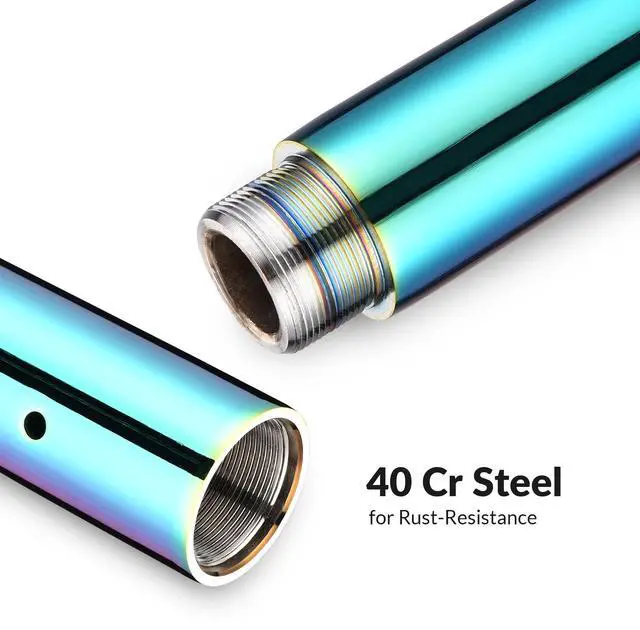 Alt view image 4 of 7 - Yescom 262 mm Chrome Dancing Pole Extension for 45 mm Professional Pole Fitness Spinning Pole Accessories, Colorful