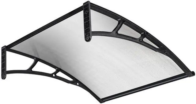 Main image of Yescom 40"x40" Door Window Awning Whole One-piece Polycarbonate UV30+ Outdoor Rain Snow Protection Patio White Board
