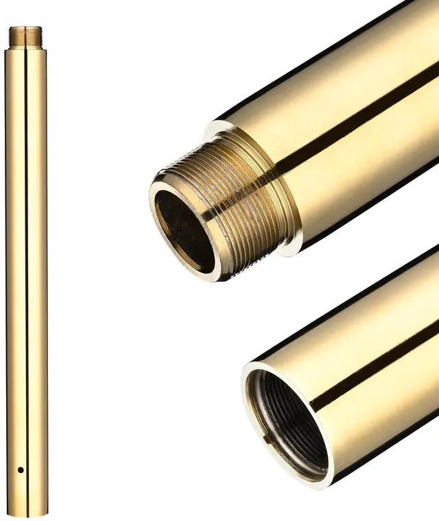 Alt view image 4 of 5 - Yescom 500mm Steel Dancing Pole Extension for 45 mm Spinning Pole Home Club Gold