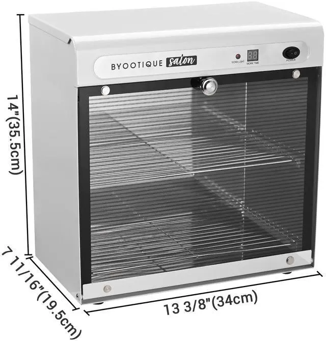 Alt view image 3 of 7 - Byootique 16L UV Tool Sterilizer Cabinet Machine w/ Timer Manicure Spa Salon Sterilization