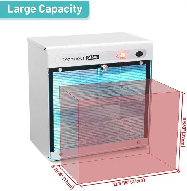 Alt view image 4 of 7 - Byootique 16L UV Tool Sterilizer Cabinet Machine w/ Timer Manicure Spa Salon Sterilization