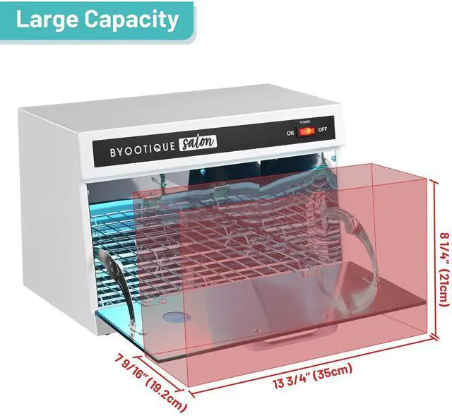 Alt view image 6 of 7 - Byootique 13L UV Sterilizer Cabinet Towel Large Capacity For Beauty Tools Baby Bottle Towel Beauty Facial Spa Salon Manicure Nail Tool Home
