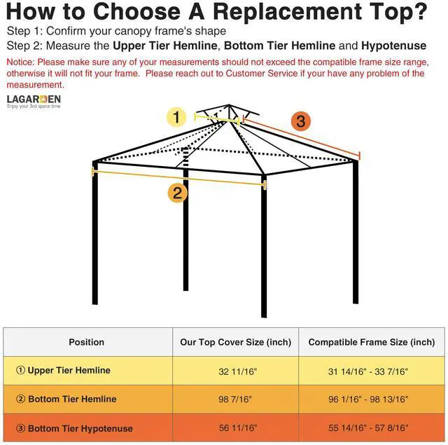 Alt view image 7 of 7 - Yescom 8x8Ft 2-Tier Gazebo Top Replacement UV30+ for Dual Tier Outdoor Patio Canopy Cover Party Yard Garden Navy Blue