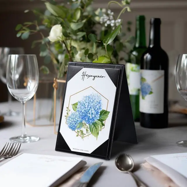 Alt view image 2 of 7 - WeChef 20 Pack 4"x6" Double-Sided Menu A-Frame Holder Table Tent Restaurant Cafe